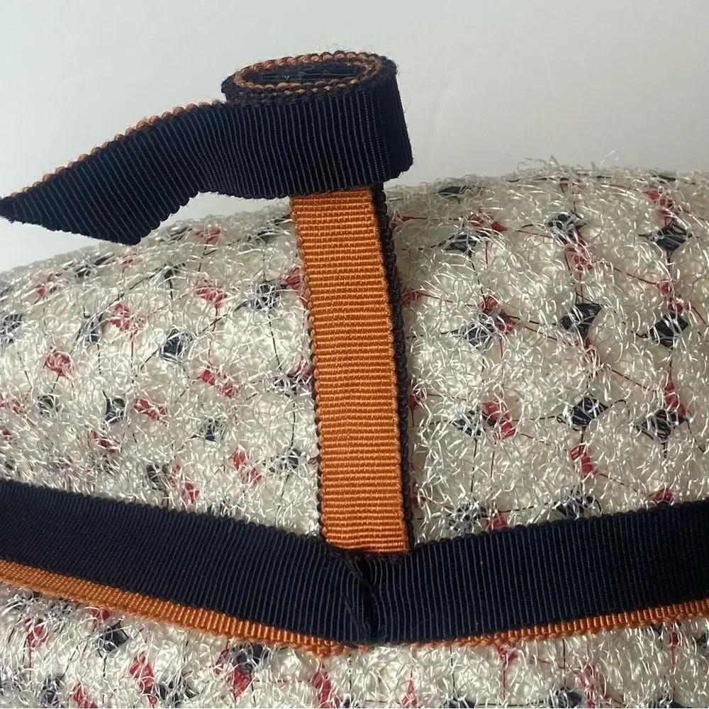 Sonni California Vintage Woven Pillbox Hat